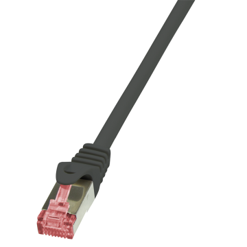 LogiLink Patchkabel Kat.6 S/FTP PIMF PrimeLine schwarz 1,00m